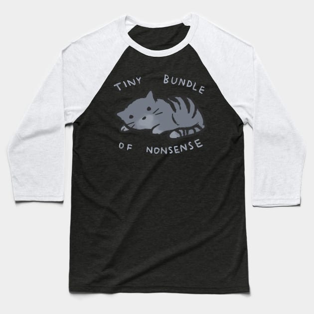 Tiny Bundle of Nonsense Baseball T-Shirt by FoxShiver